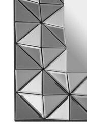 Orsina 3D Geometric Wall Mirror For Livingroom, Modern Rectangular Accent Mirror For Bedroom - thumbnail 3