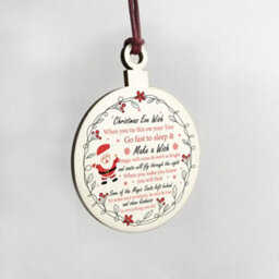 Red Ocean Christmas Gift For Amazing Teacher Wood Christmas Tree Thank You - thumbnail 4