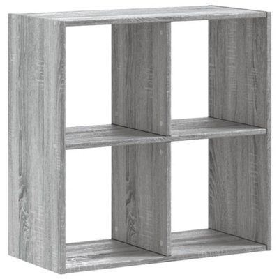 Berkfield Durable Bookcase Grey Sonoma 68.5X32X68.5 Cm Engineered Wood