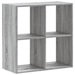 Berkfield Durable Bookcase Grey Sonoma 68.5X32X68.5 Cm Engineered Wood