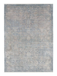 Cream Blue Luxurious Traditional Bordered Floral Rug Easy To Clean Living Room And Bedroom-259Cm X 351Cm - thumbnail 9