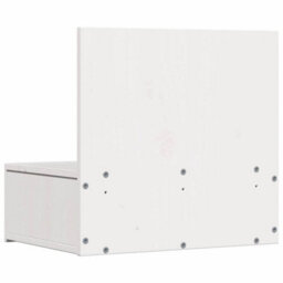 Berkfield Bedside Table White 42 X 32.5 X 40 Cm Solid Pine Wood - thumbnail 8