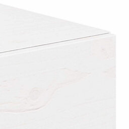 Berkfield Bedside Table White 42 X 32.5 X 40 Cm Solid Pine Wood - thumbnail 9