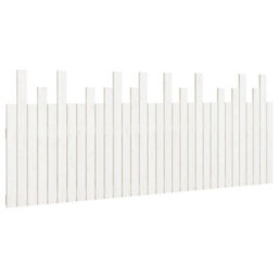 Berkfield Wall Headboard White 204X3X80 Cm Solid Wood Pine - thumbnail 2