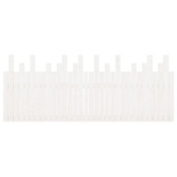 Berkfield Wall Headboard White 204X3X80 Cm Solid Wood Pine - thumbnail 5