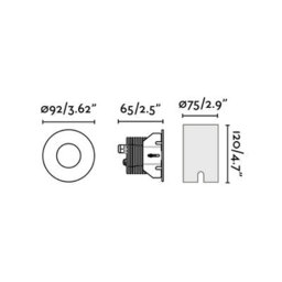 Luminosa Lighting Luminosa Grund Outdoor Led Recessed Ground Lamp Anodized Black 13W 3000K Ip67 - thumbnail 3