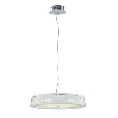 Luminosa Lighting Luminosa Phoenix Pendant 18W Led 4000K White/crystal - image 1