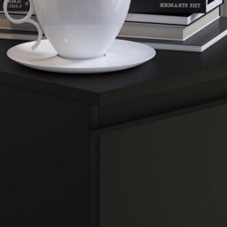Fwstyle 4 Drawer Chest Of Drawers Black Scratch Resistant (H) 99 (W) 40 (D) 40Cm - thumbnail 4
