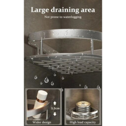 Silver 4Pc Corner Shower Caddy - thumbnail 5