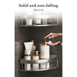 Silver 4Pc Corner Shower Caddy - thumbnail 1