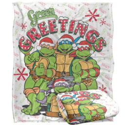 Tmnt Greetings Silky Supersoft Blanket Multicoloured (152Cm X 127Cm) - thumbnail 2