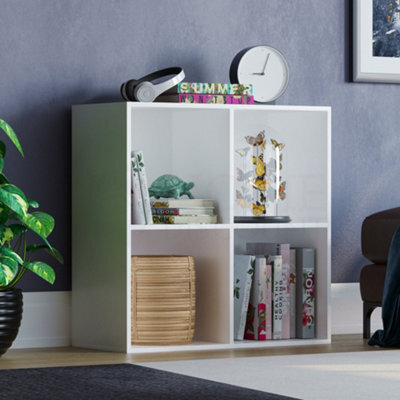 Lassic Vida Designs Durham White 2X2 Cube Storage Unit Bookcase Organiser - image 1