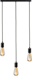Luminosa Lighting Luminosa Knightsbridge Calla - 230V E27 Contemporary 3 Light Bar Pendant - Matt Black - Calco3Bmb - thumbnail 1