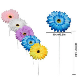 10 Pack Multicolor Artificial Garden Flowers - Plantable Decorations 30 Cm - thumbnail 2