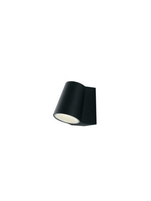 Luminosa Lighting Luminosa Sintesi Outdoor Integrated Led Aluminum Downlight, Black, Ip44, 4000K