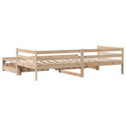 Berkfield Daybed With Trundle And Drawers Without Mattress 90X190 Cm Single - thumbnail 8
