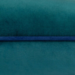 furn. Furn Meridian Velvet Feather Filled Cushion, Teal/navy, 45 X 45Cm - thumbnail 4