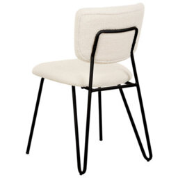 Beliani Set Of 2 Dining Chairs Nelko Boucle Off-White - thumbnail 7