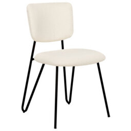 Beliani Set Of 2 Dining Chairs Nelko Boucle Off-White - thumbnail 5