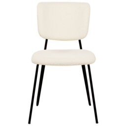 Beliani Set Of 2 Dining Chairs Nelko Boucle Off-White - thumbnail 6