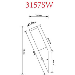 Luminosa Lighting Luminosa Boston Pir Outdoor Modern Wall Lamp Wood Look Ip44 1X E27 - thumbnail 5