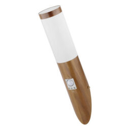 Luminosa Lighting Luminosa Boston Pir Outdoor Modern Wall Lamp Wood Look Ip44 1X E27 - thumbnail 2