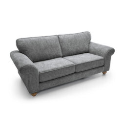 Abakus Direct Ingrid 3 Seater Sofa In Steel Grey - thumbnail 5
