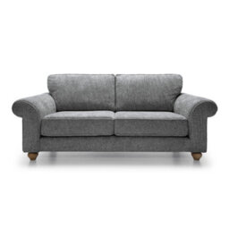 Abakus Direct Ingrid 3 Seater Sofa In Steel Grey - thumbnail 2