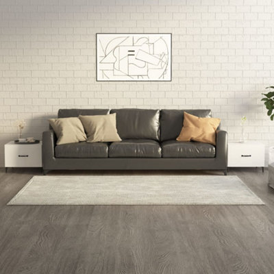 Walplus Coffee Tables With Metal Legs 2 Pcs High Gloss White 50X50X40 Cm - image 1