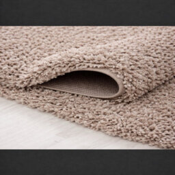 Uetian Dark Beige Shaggy Rug Plush Soft Thick Pile Area Rug For Bedroom Lounge (120X170 Cm) - thumbnail 3