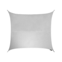 Kookaburra 2M Square Waterproof Silver Garden Patio Sun Shade Sail Canopy 98% Uv Block With Free Rope