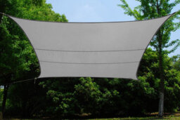 Kookaburra 2M Square Waterproof Silver Garden Patio Sun Shade Sail Canopy 98% Uv Block With Free Rope - thumbnail 2