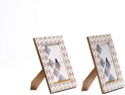 Penguin Home Handcrafted White & Pink Finish Photo Picture Frame - thumbnail 2