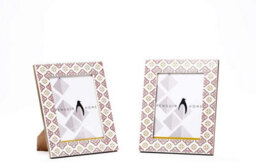 Penguin Home Handcrafted White & Pink Finish Photo Picture Frame - thumbnail 1