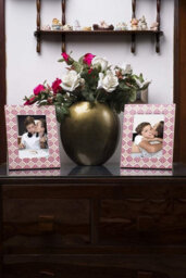 Penguin Home Handcrafted White & Pink Finish Photo Picture Frame - thumbnail 5