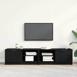 Berkfield Tv Cabinet 2 Pcs Black Oak 80X35X36,5 Cm Engineered Wood - thumbnail 4