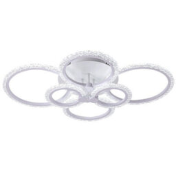 Led Ceiling Lights White Chandelier Dimmable Remote Control 76Cm - thumbnail 1
