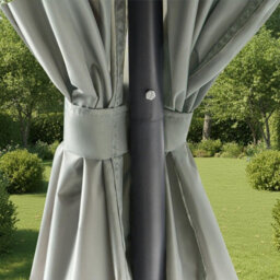 Ohs Water Resistant Garden Gazebo With Curtains Outdoor Party Tent Canopy - thumbnail 4