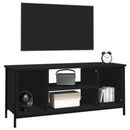 Berkfield Tv Cabinet Black 102X35X45 Cm Engineered Wood - thumbnail 4