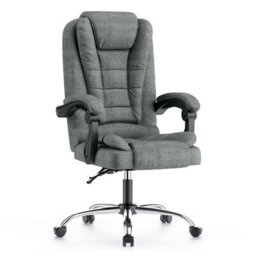 Rattantree Executive Office Chair,reclining Computer Desk Chair With Adjustable Height & Tilt, Heavy Duty Fabric Swivel Chair For Home Office - thumbnail 1