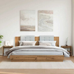 Berkfield Bedside Cabinets 2 Pcs Artisan Oak 40X30X40 Cm Engineered Wood - thumbnail 3