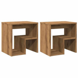 Berkfield Bedside Cabinets 2 Pcs Artisan Oak 40X30X40 Cm Engineered Wood - thumbnail 2