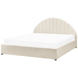Beliani Ottoman Bed Boucle Chadenet 160 X 200 Cm (Eu King Size) Off-White - thumbnail 5