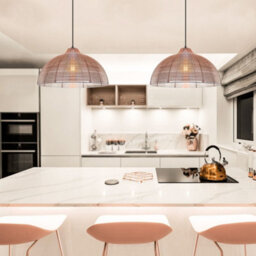 Long Life Lamps Company Modern Copper Cage Ceiling Pendant Light M0182 - thumbnail 6