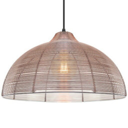 Long Life Lamps Company Modern Copper Cage Ceiling Pendant Light M0182 - thumbnail 1