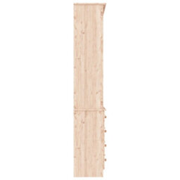 Berkfield Bookcase With Drawers Alta 77X35X186.5 Cm Solid Wood Pine - thumbnail 5