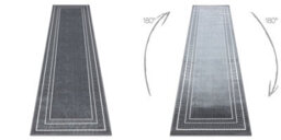 RugsX Carpet, Runner Allure 1960 Greek Key, Frame - Structural, Stylish, Glamour Grey 60X250 Cm - thumbnail 3
