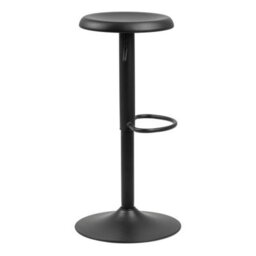 Wyld Haus Cloverstone Black Swivel Bar Stools Set Of 2 - thumbnail 4