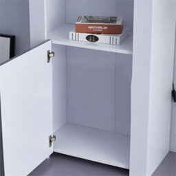 160Cm Cabinet Sideboard Unit Cupboard Display High Gloss Doors Led Lights White - thumbnail 5