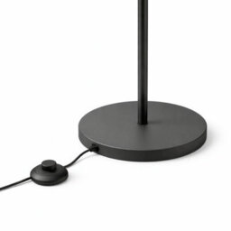 CGC Lighting Cgc Lena Matt Black Straight Floor Lamp With Large Scalloped Lampshade - thumbnail 6